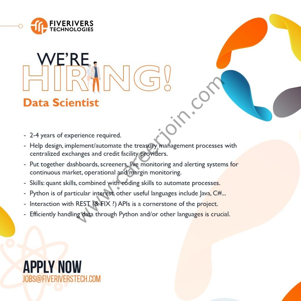 FiveRivers Technologies Pvt Ltd Jobs Data Scientist 01