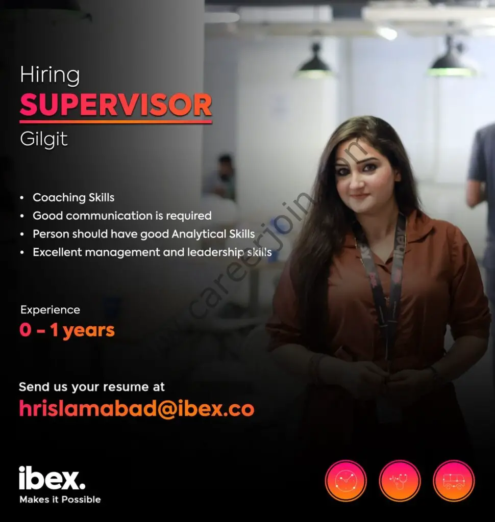 Ibex Pakistan Jobs Supervisor 01