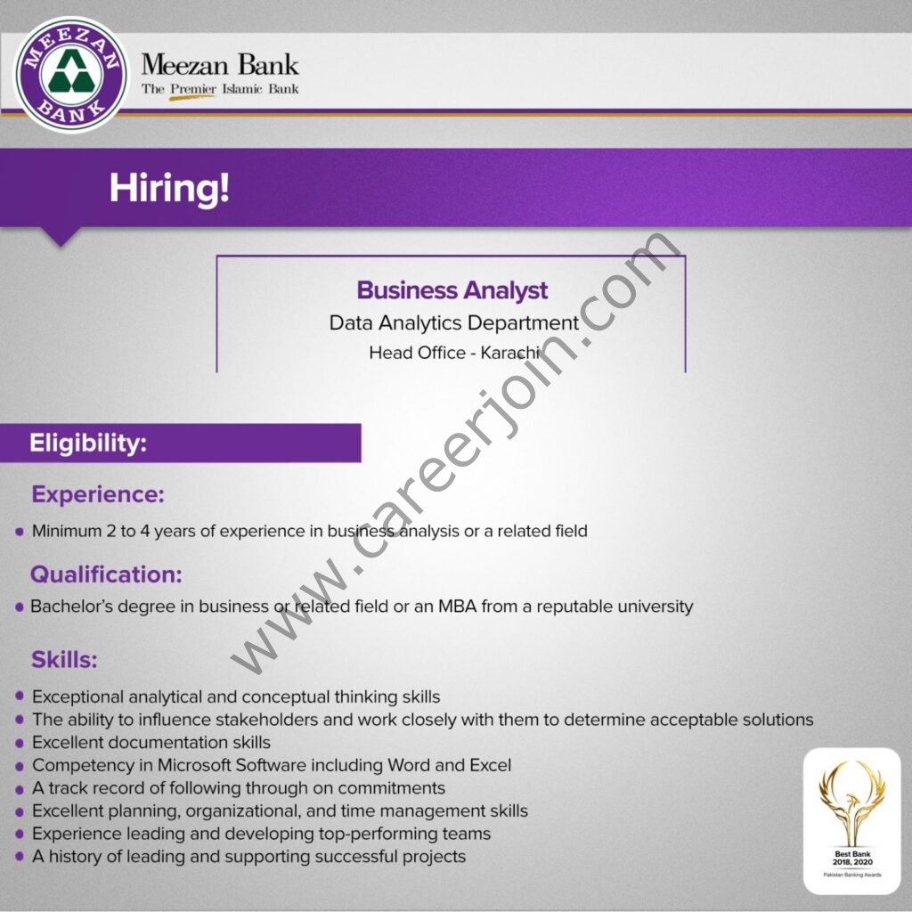 Meezan Bank Limited Jobs March 2022 02