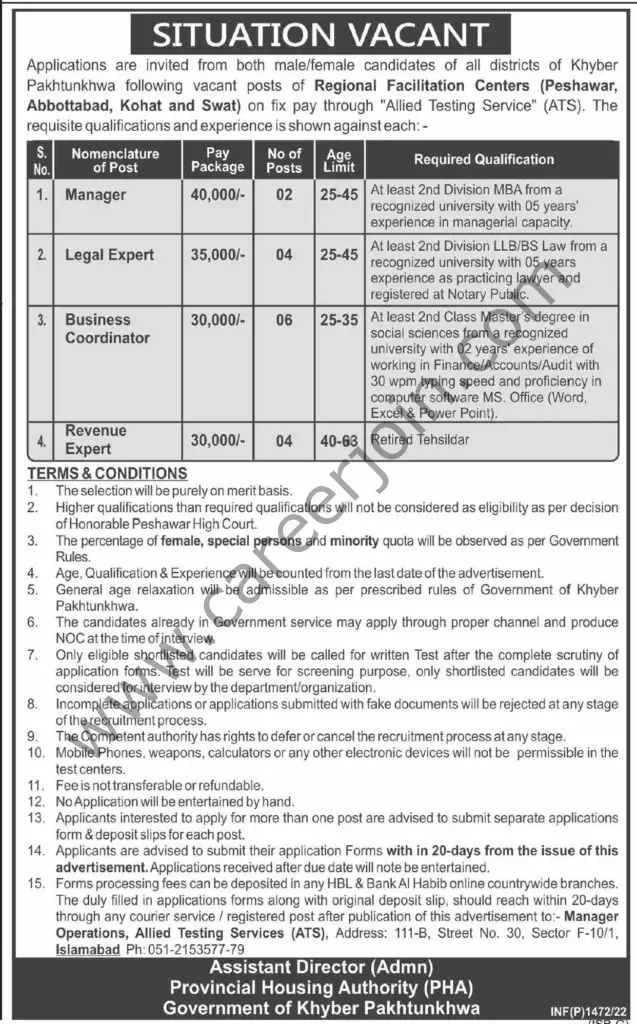 Provincial Housing Authority PHA Jobs 13 March 2022 Dawn 01