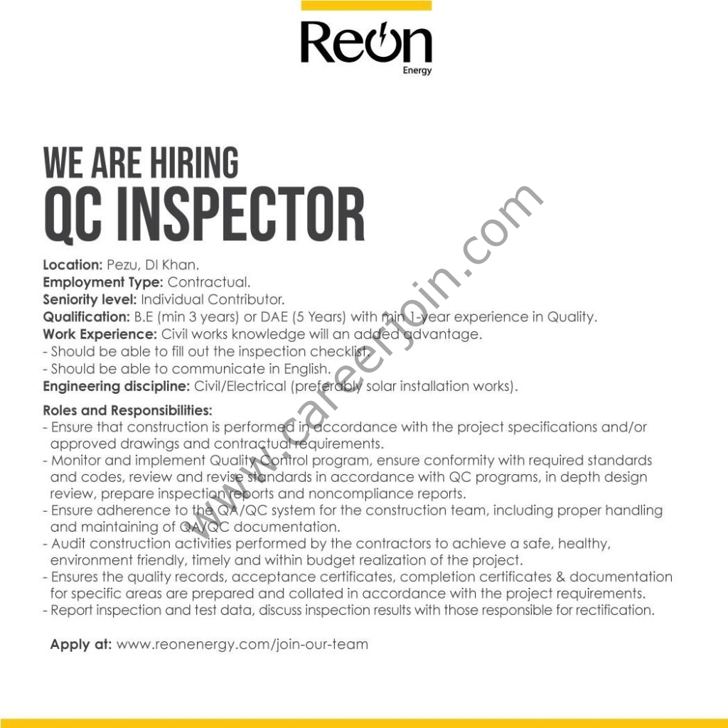 Reon Energy Limited Jobs April 2022 03