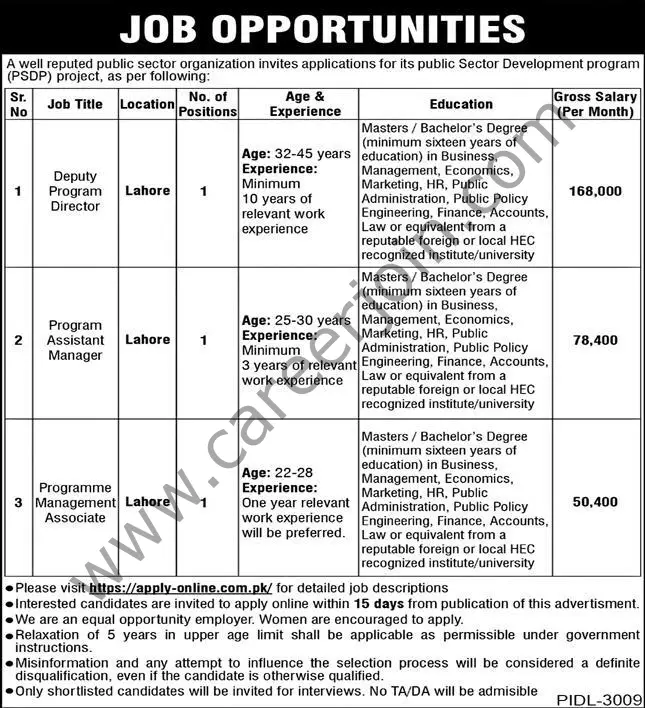 Well Reputed Public Sector Organization Jobs 27 March 2022 Express 01