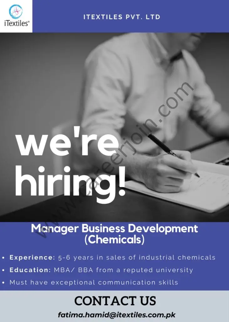 iTextiles Pvt Ltd Jobs Manager Business Development 01