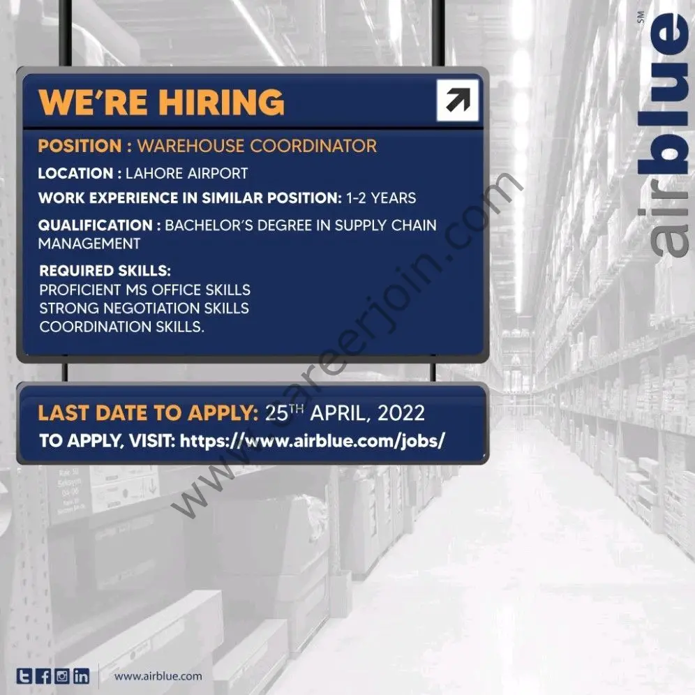 AirBlue Pakistan Jobs April 2022 01