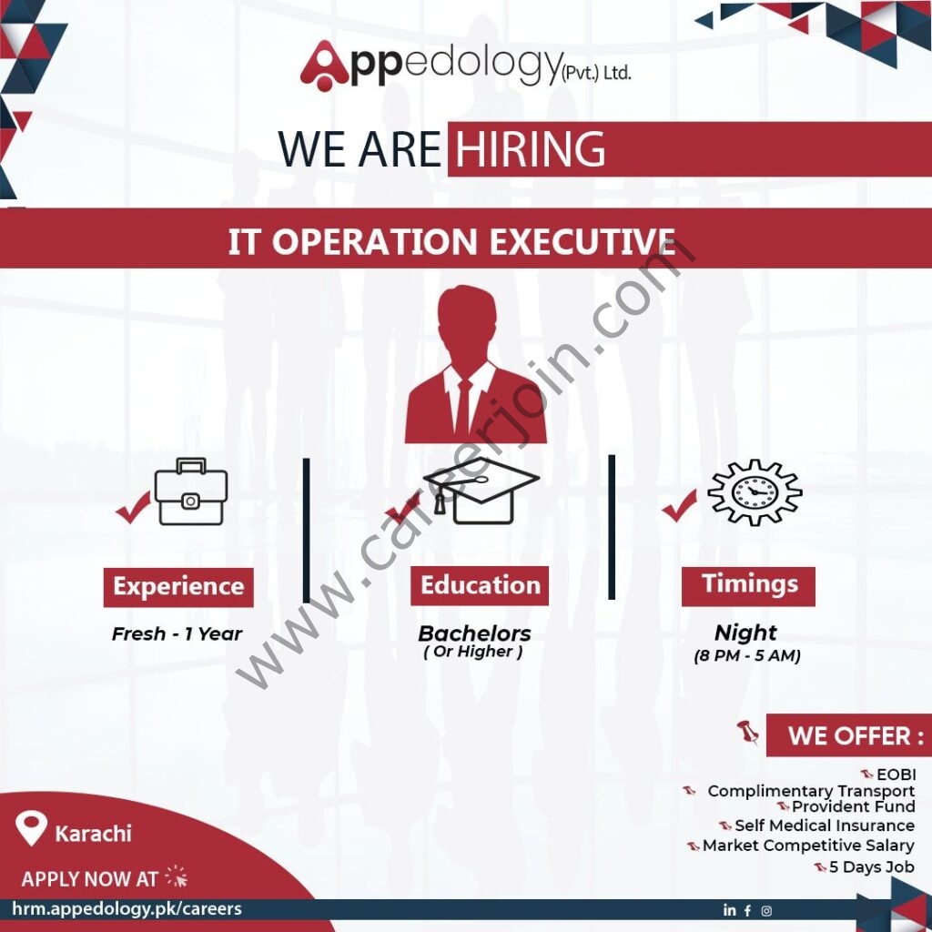 Appedology Pvt Ltd Jobs IT Operation Executive 01
