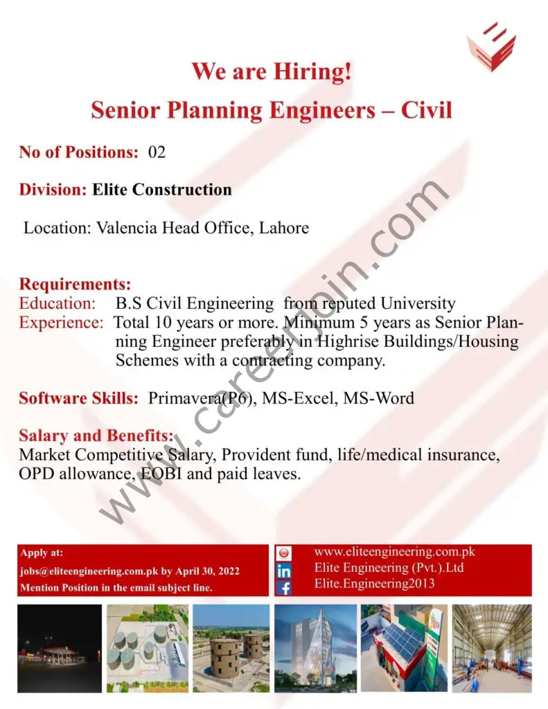 Elite Engineering Pvt Ltd Jobs April 2022 01