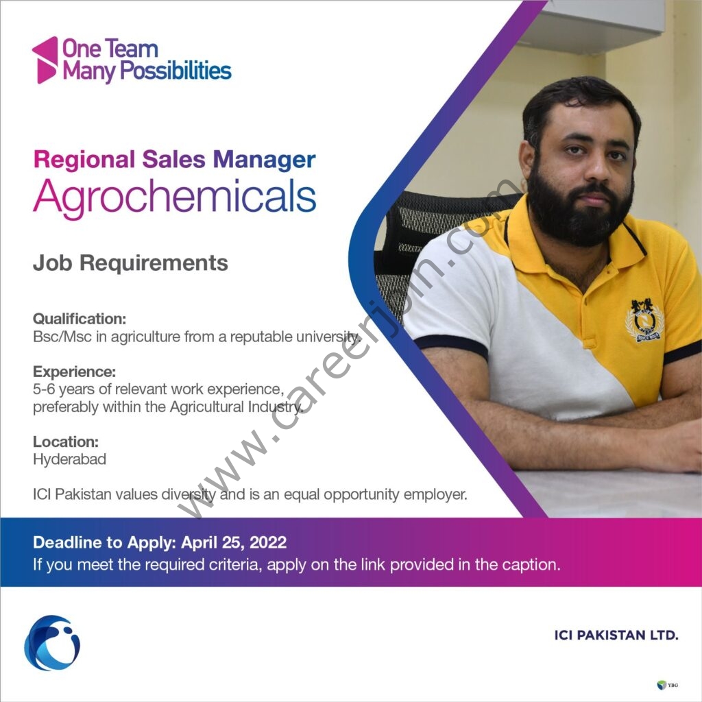 ICI Pakistan Limited Jobs Regional Sales Manager 01