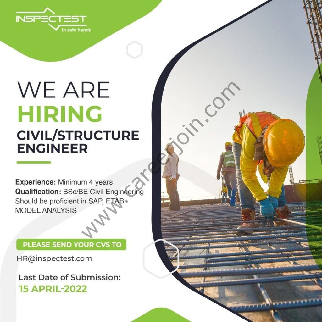 InspecTest Pvt Ltd Jobs Civil / Structure Engineer 01