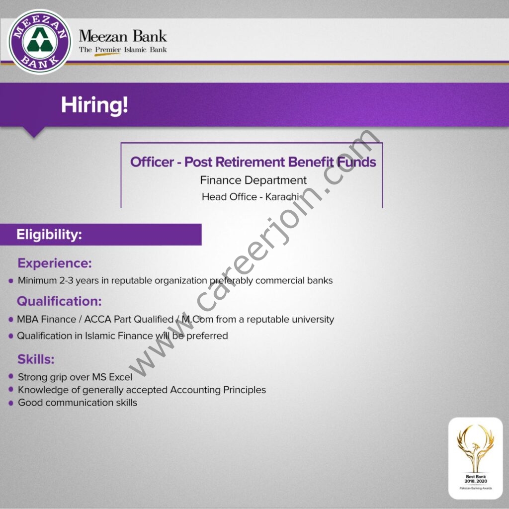 Meezan Bank Ltd Jobs April 2022 01