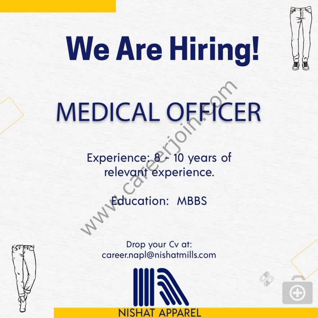 Nishat Mills Limited Jobs Medical Officer 01