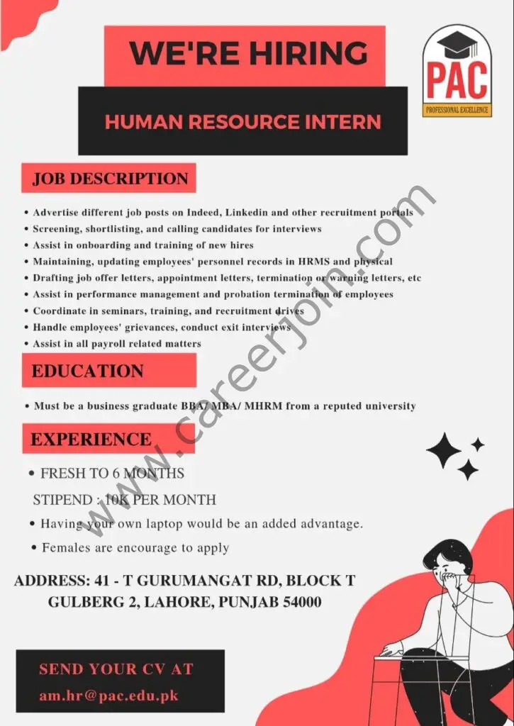 PAC Group Jobs Human Resource Intern 01