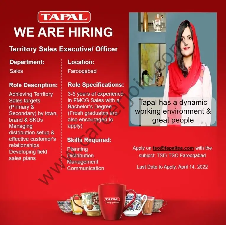 Tapal Tea Pvt Ltd Jobs April 2022 01