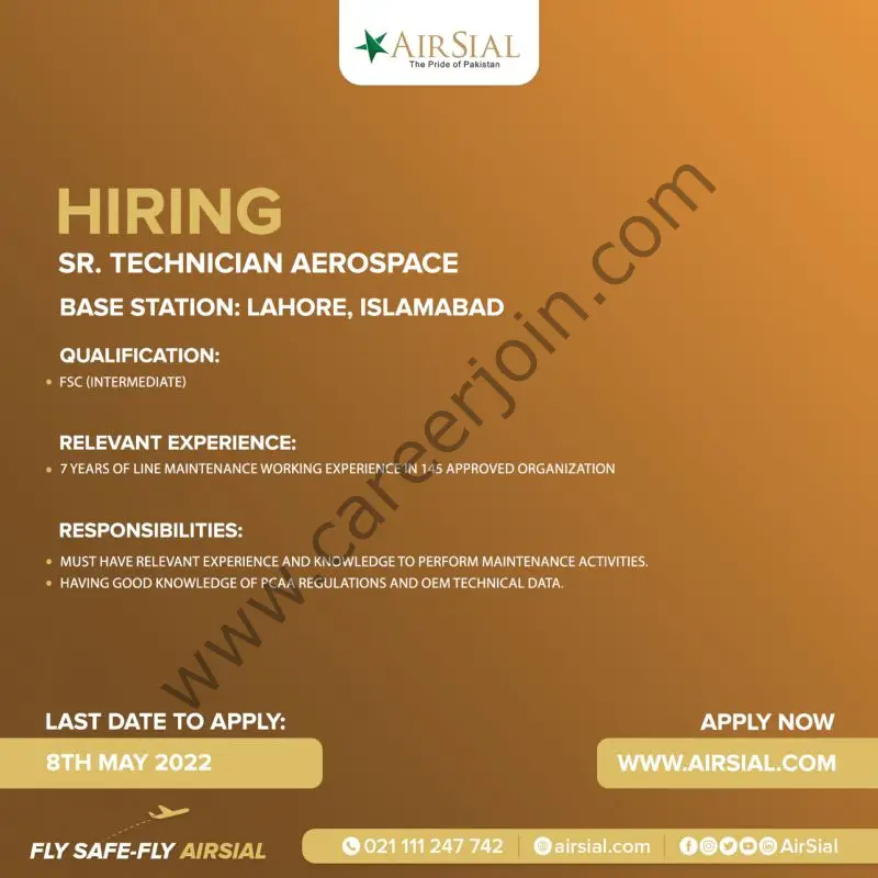 AirSial Limited Jobs May 2022 04