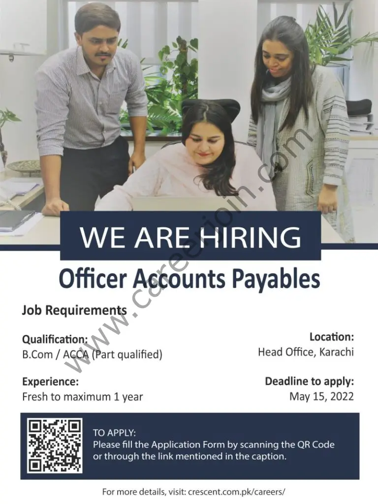 Crescent Steel & Allied Product Ltd Jobs Officer Accounts Payables 01