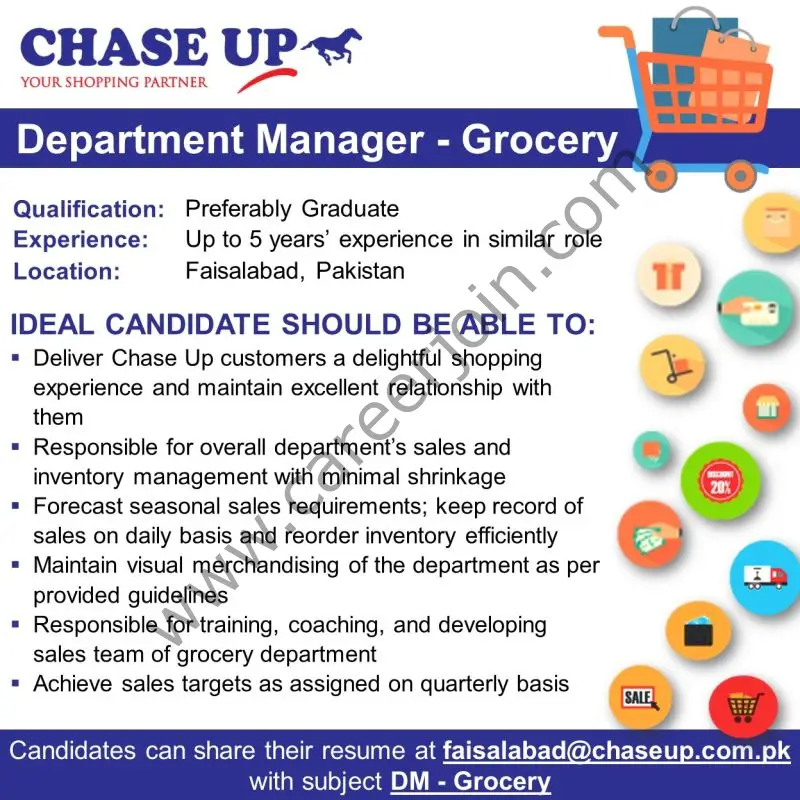 Chase Up Jobs Department Manager Grocery 01