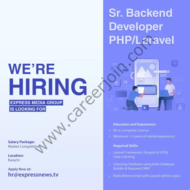 Express Media Group Jobs Senior Backend Developer PHP / Laravel 01