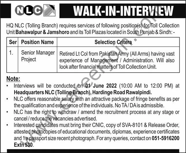 Headquarters NLC Jobs 22 May 2022 Express 1