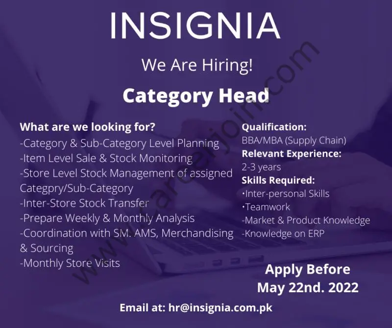 Insignia Jobs Category Head 01