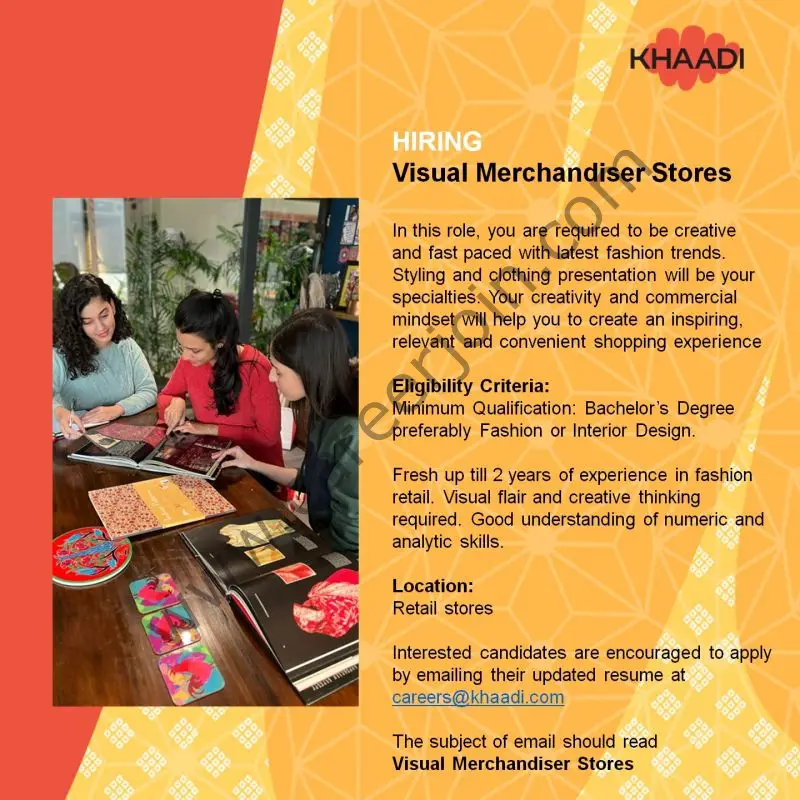 Khaadi SMC Pvt Ltd Jobs Visual Merchandiser Stores 01