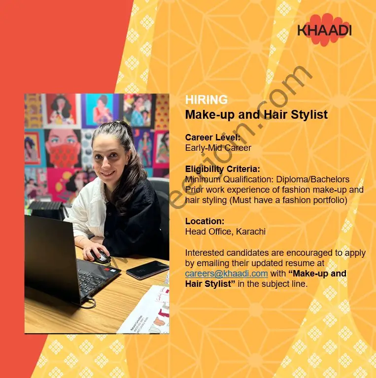 Khaadi SMC Pvt Ltd Jobs Makeup & Hair Stylist 01