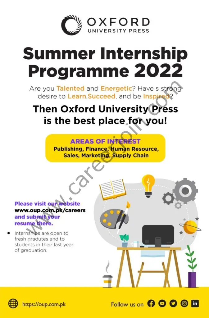 Oxford University Press Summer Internship Programme 2022 01