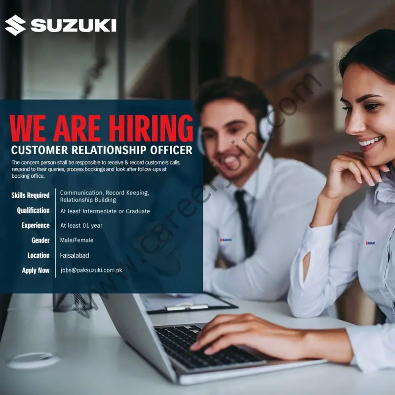 Pak Suzuki Motor Company Limited Jobs June 2022 01