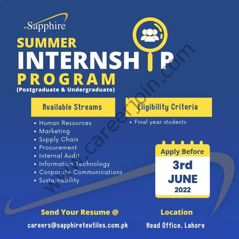 Sapphire Summer Internship Program 2022 01