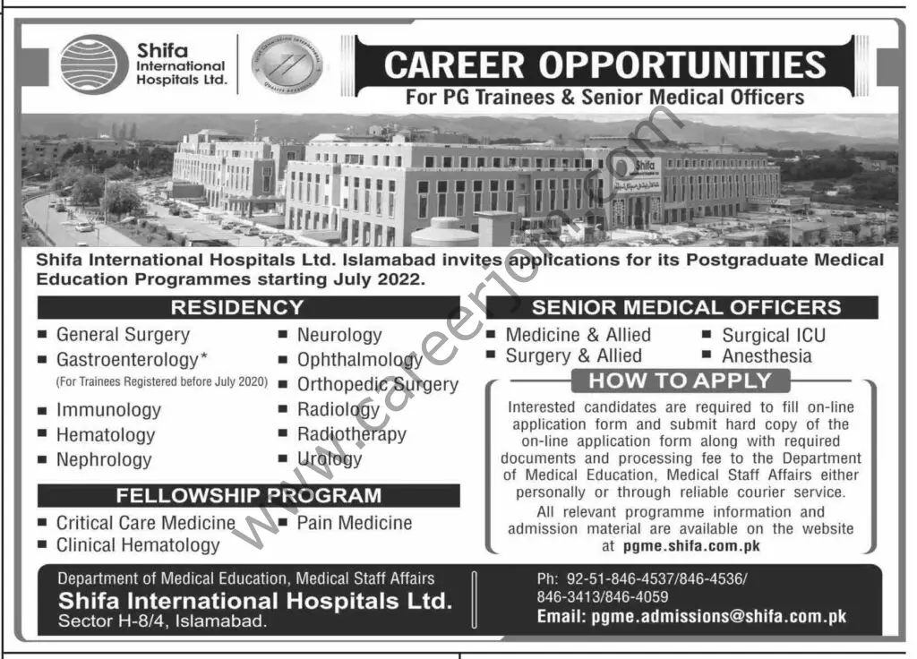 Shifa International Hospitals Ltd Jobs 15 May 2022 Dawn1