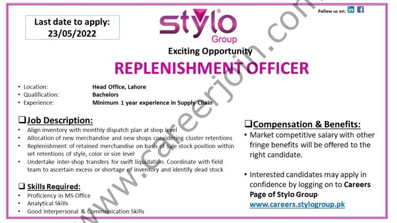 Stylo Pvt Ltd Jobs May 2022 02