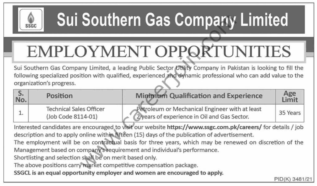 Sui Southern Gas Company Ltd SSGC Jobs 22 May 2022 Dawn 1