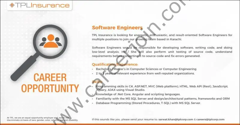 TPL Insurance Jobs Software Engineers 01