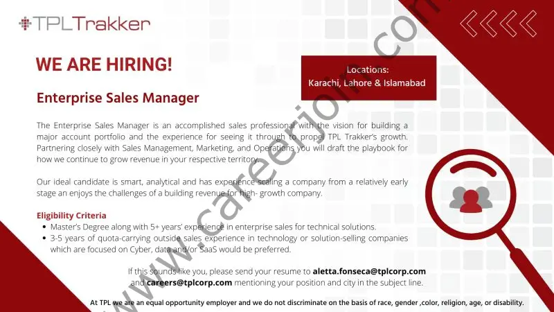 TPL Trakker Jobs Enterprise Sales Manager 01