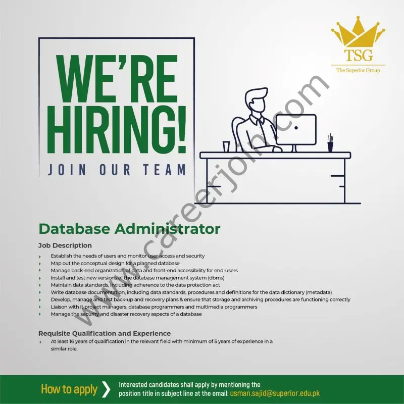 The Superior Group Jobs Database Administrator 01