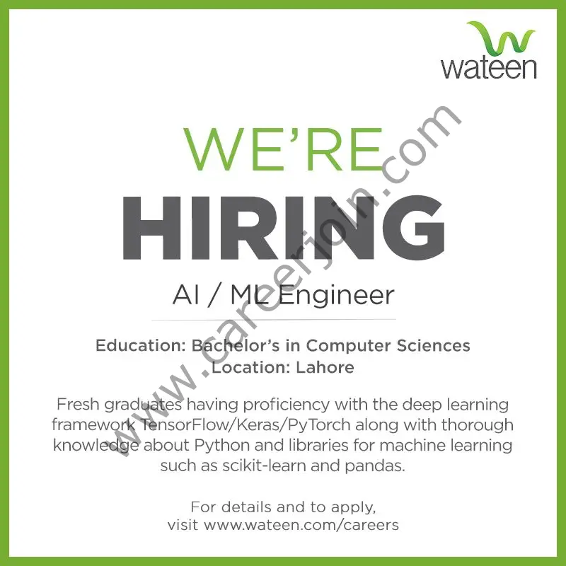 Wateen Telecom Pakistan Jobs AI / ML Engineer 01
