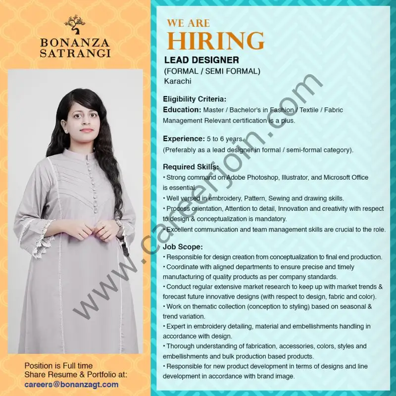 Bonanza Satrangi Jobs Lead Designer 01