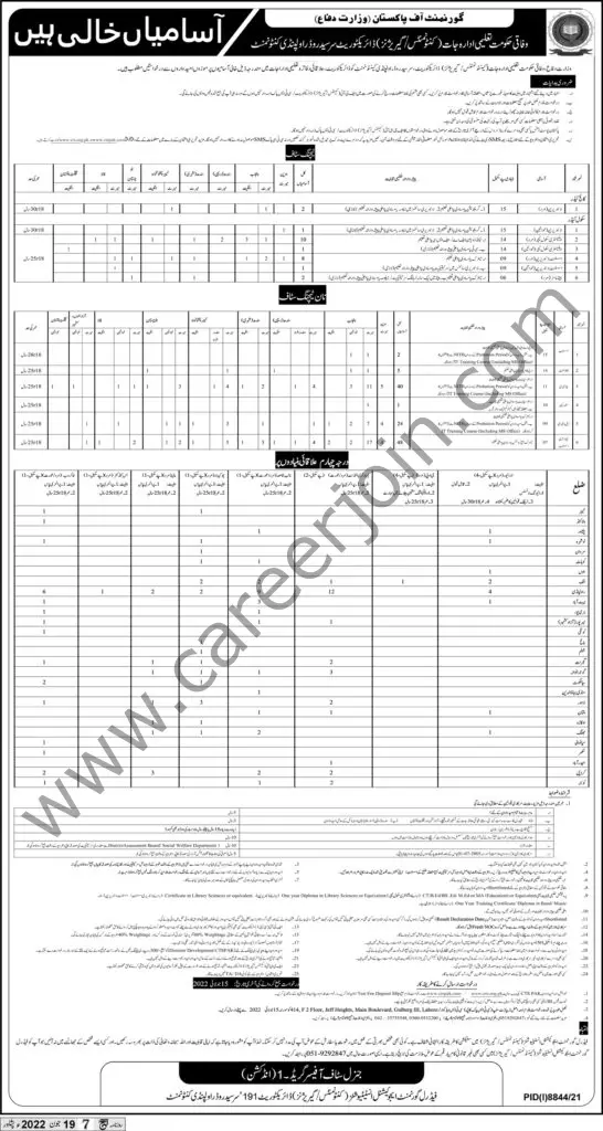 Federal Government Educational Institutions Directorate FGEID Jobs 19 June 2022 Express 1
