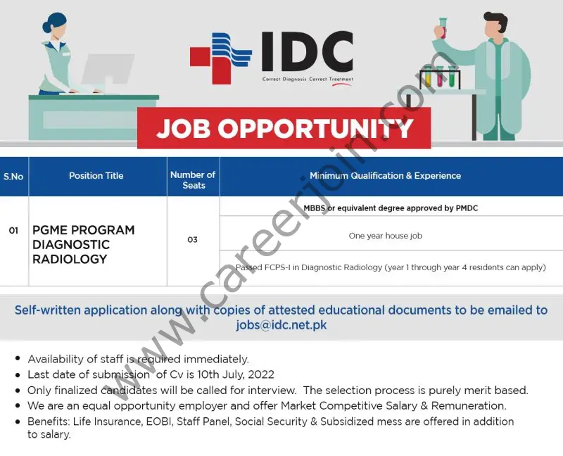 Islamabad Diagnostic Centre Pvt Ltd IDC Jobs July 2022 03