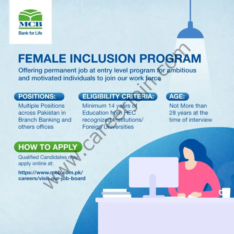MCB Bank Limited Female Inclusion Program 2022 01