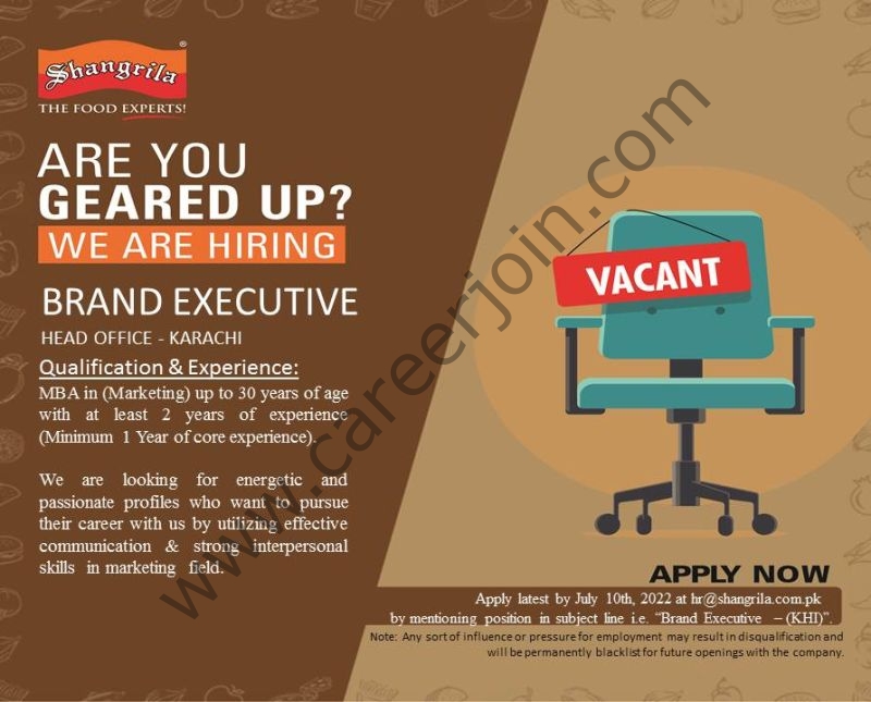 Shangrila Foods Private Limited Jobs July 2022 02