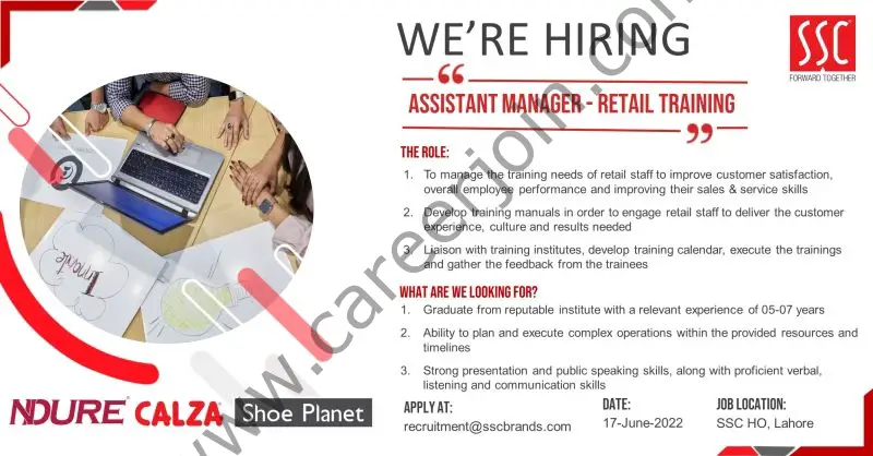 Service Sales Corporation Pvt Ltd SSC Jobs Assistant Manager Retail Training 01