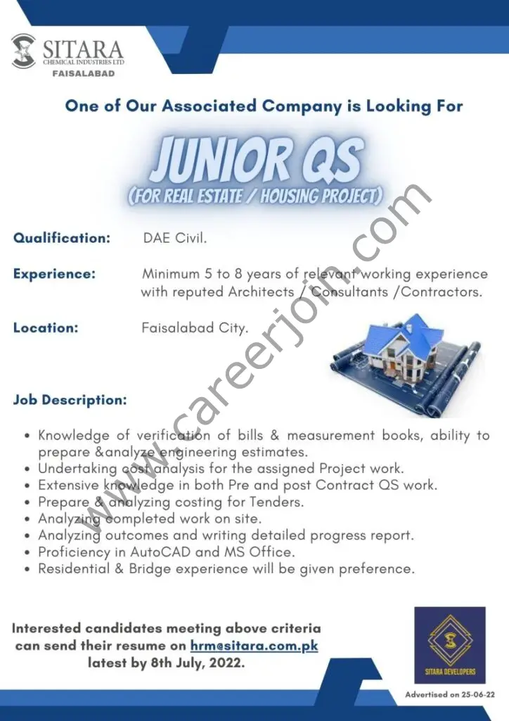 Sitara Chemical Industries Limited Jobs June 2022 01