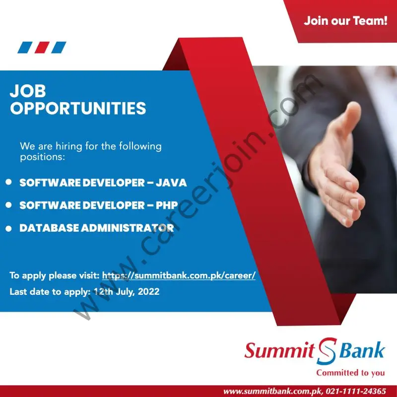 Summit Bank Jobs July 2022 02
