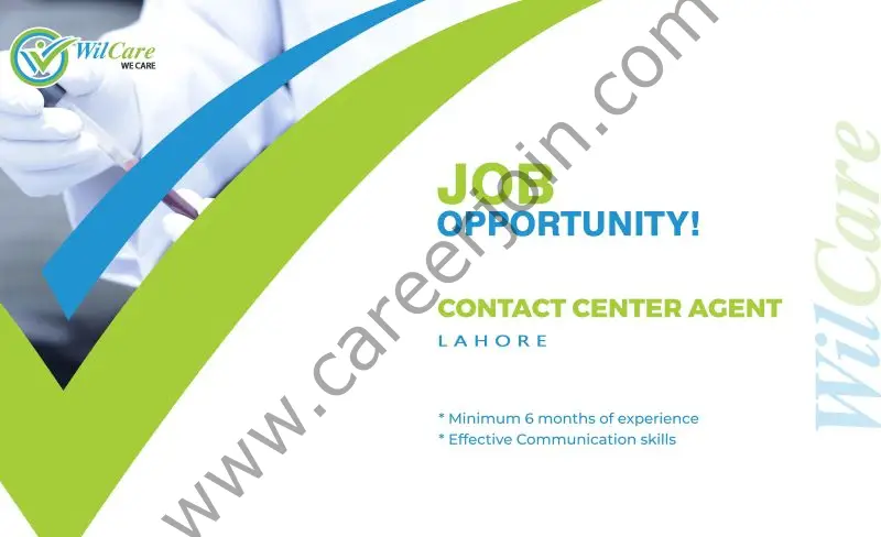 WilCare Pakistan Jobs Contact Center Agent 01