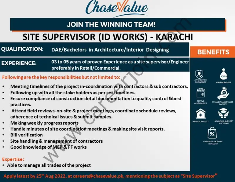 Chase Value Jobs August 2022 01