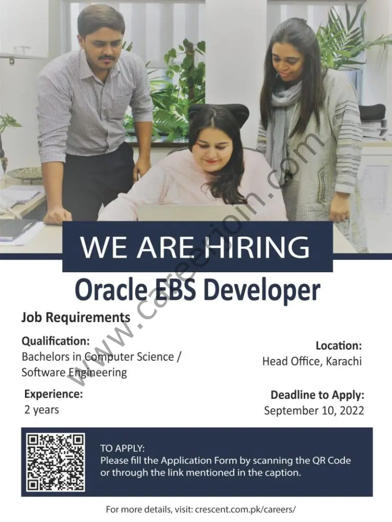 Crescent Steel & Allied Products Limited Jobs Oracle EBS Developer 01