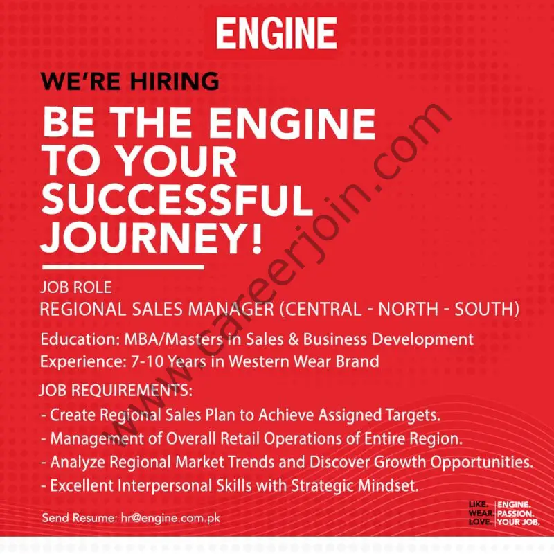 Engine Clothing Jobs Regional Sales Manager 01