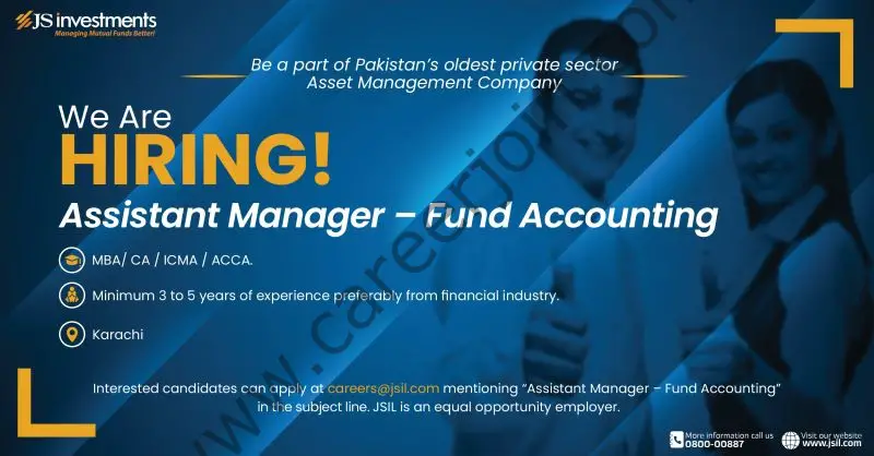 JS Investments Limited Jobs Assistant Manager Fund Accounting 01