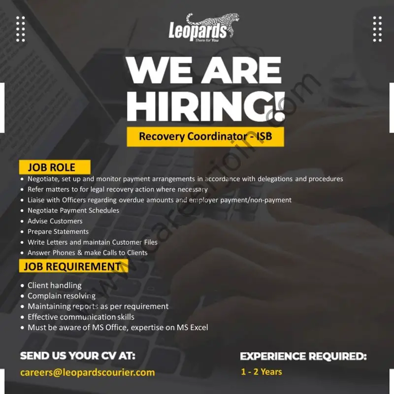 Leopards Courier Pvt Ltd Jobs August 2022 03