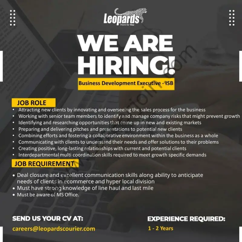 Leopards Courier Pvt Ltd Jobs August 2022 01