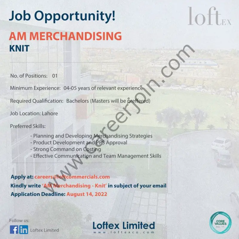 Loftex Limited Jobs August 2022 01